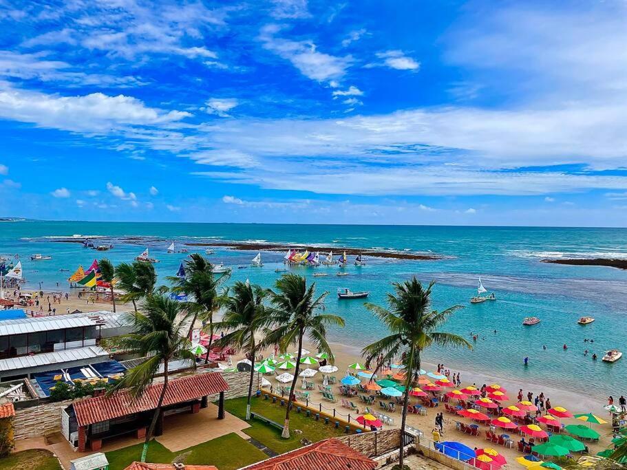 Flat Confortavel E Completo A Poucos Passos Da Praia Em Porto De Galinhas Rua Das Sombrinhas Extérieur photo